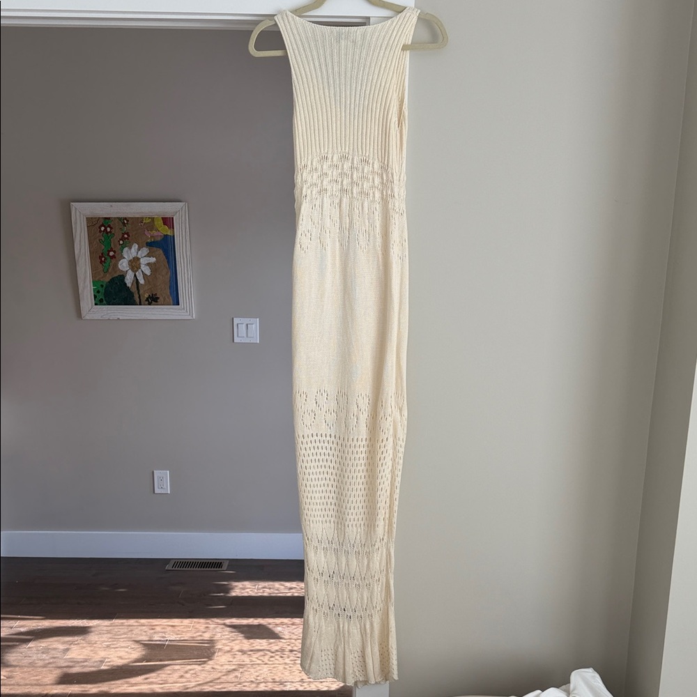 Beach Riot Cream Knit Sleeveless Dress - Picture 7 of 9